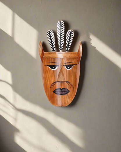 Bamboo Naga Face Wall Decor(set of 2)