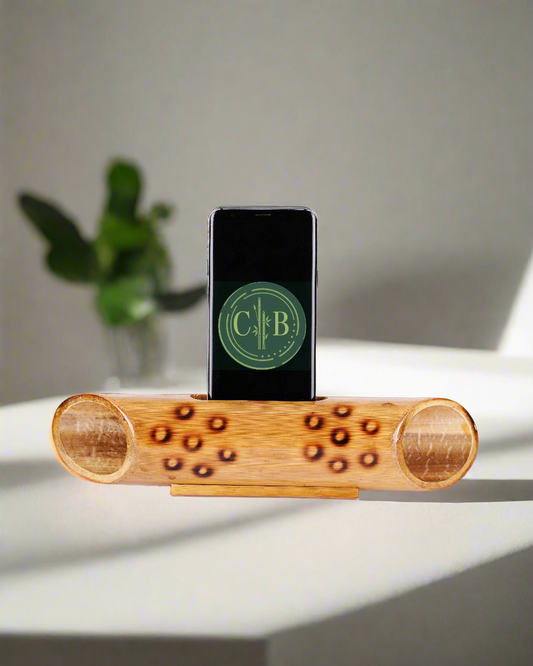 Bamboo Mobile Holder & Sound Amplifier (LONG)