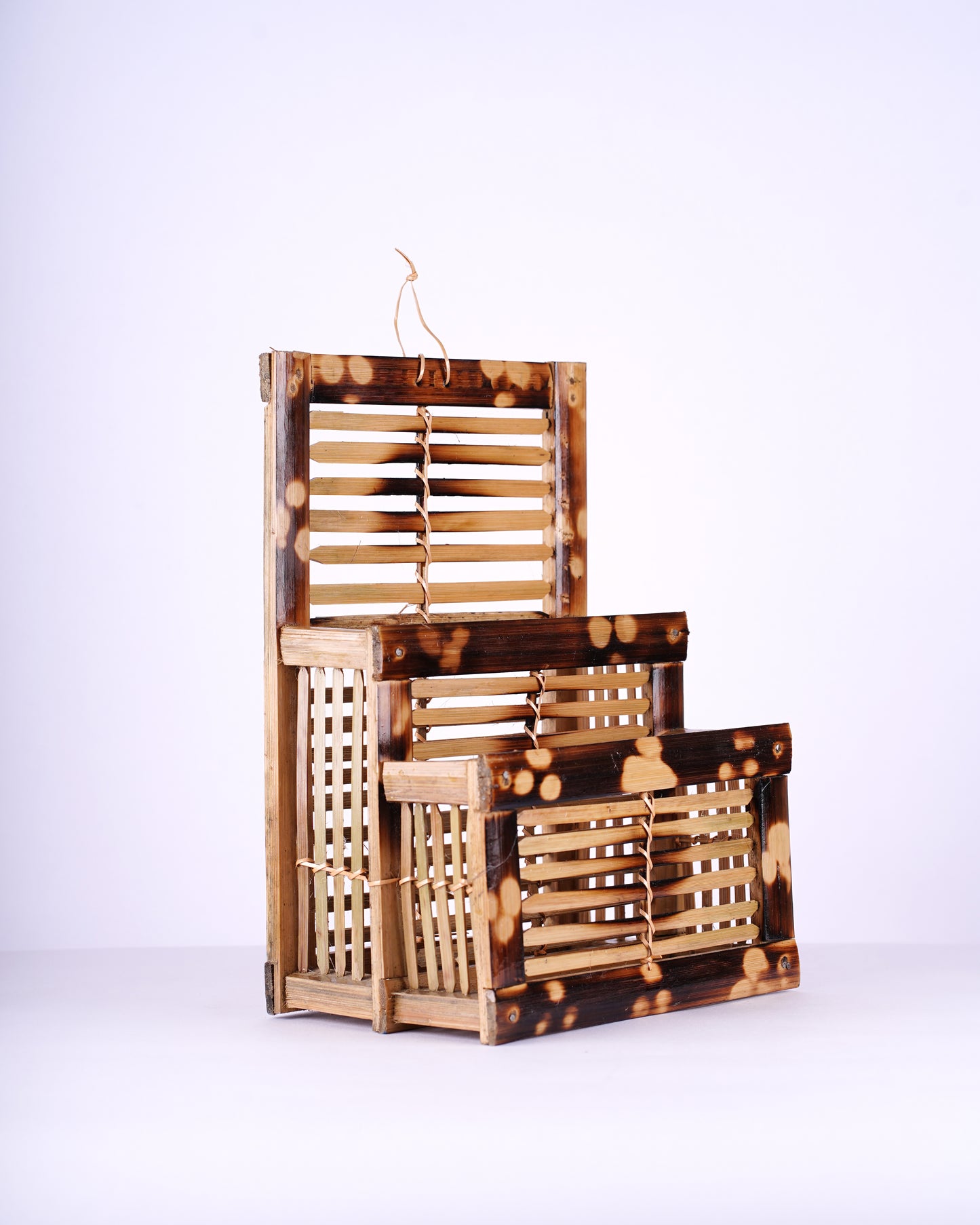 Bamboo Wall Mounted Magazine Holder