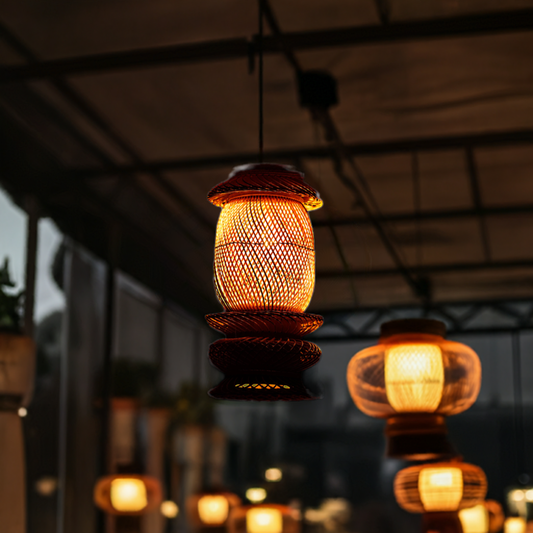 Bamboo Lantern Glow Lamp